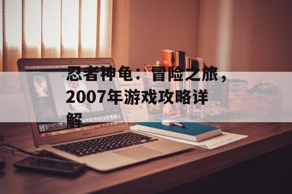 忍者神龟：冒险之旅，2007年游戏攻略详解